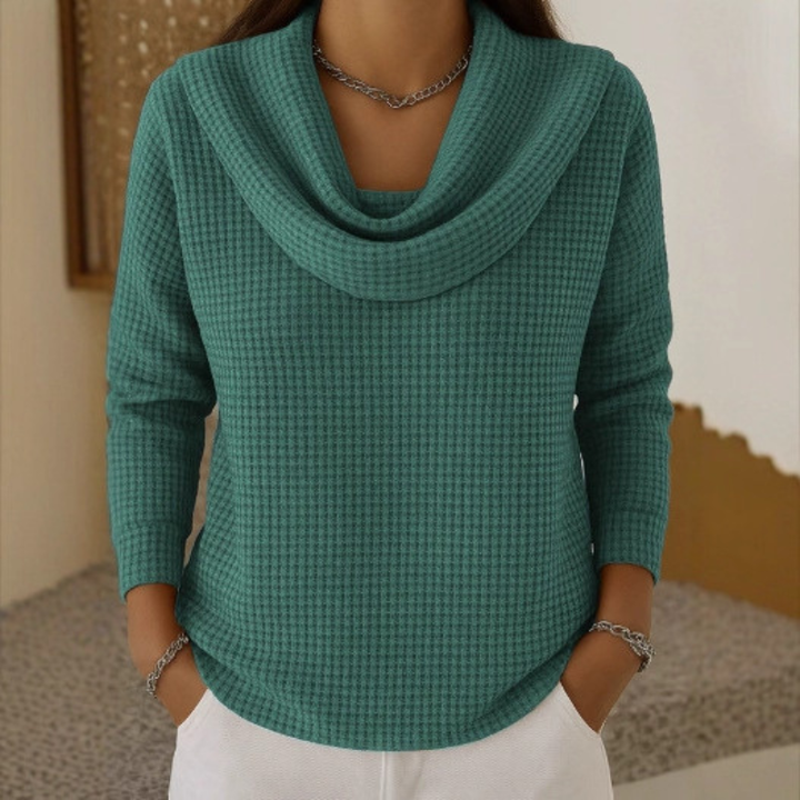 Dahlia | Textured Sweater with Collar