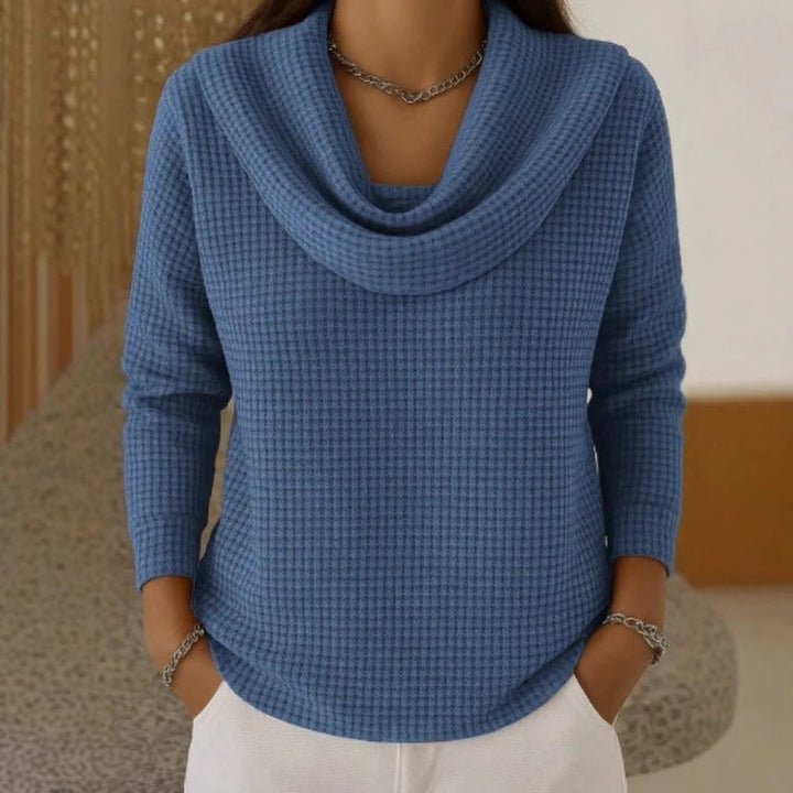 Dahlia | Textured Sweater with Collar