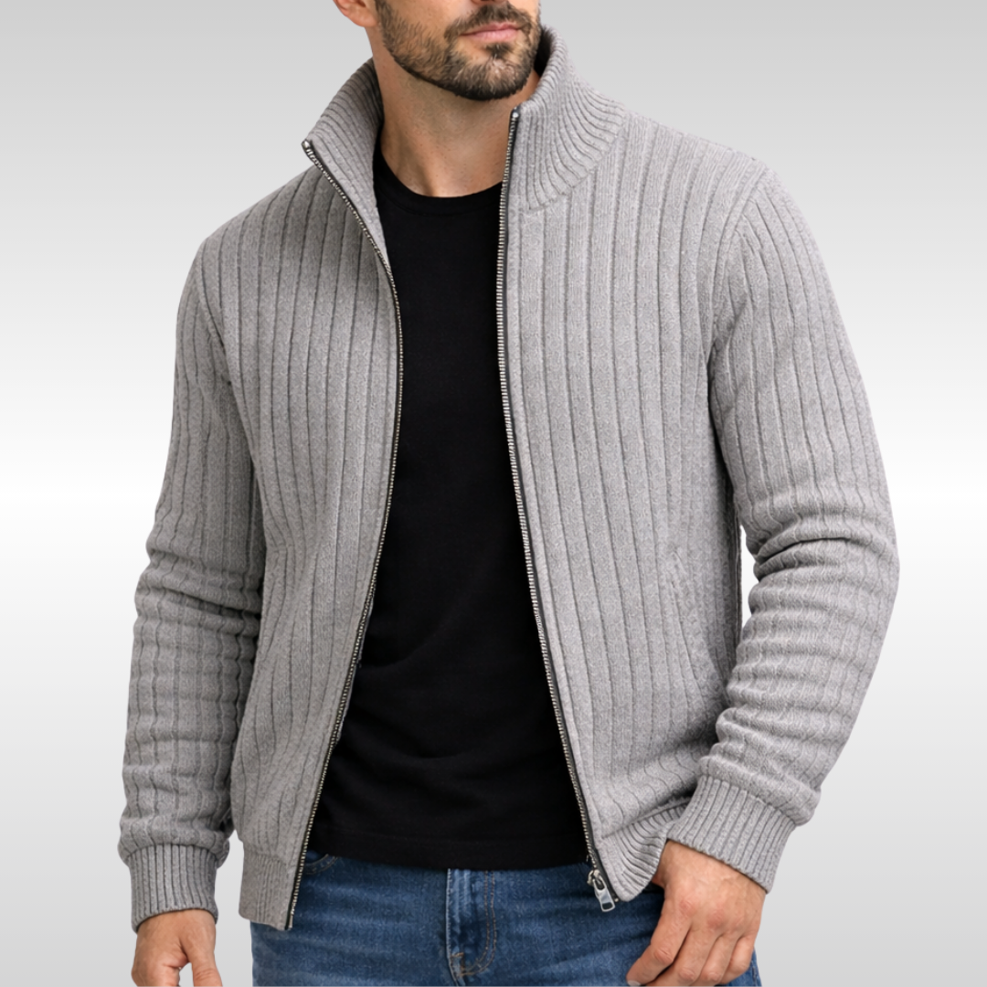 Katie | Men’s Ribbed Zip-Up Jacket