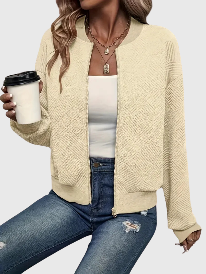 Laurie | Textured Zip Jacket