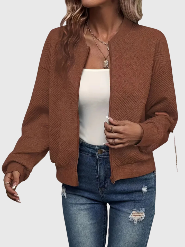 Laurie | Textured Zip Jacket