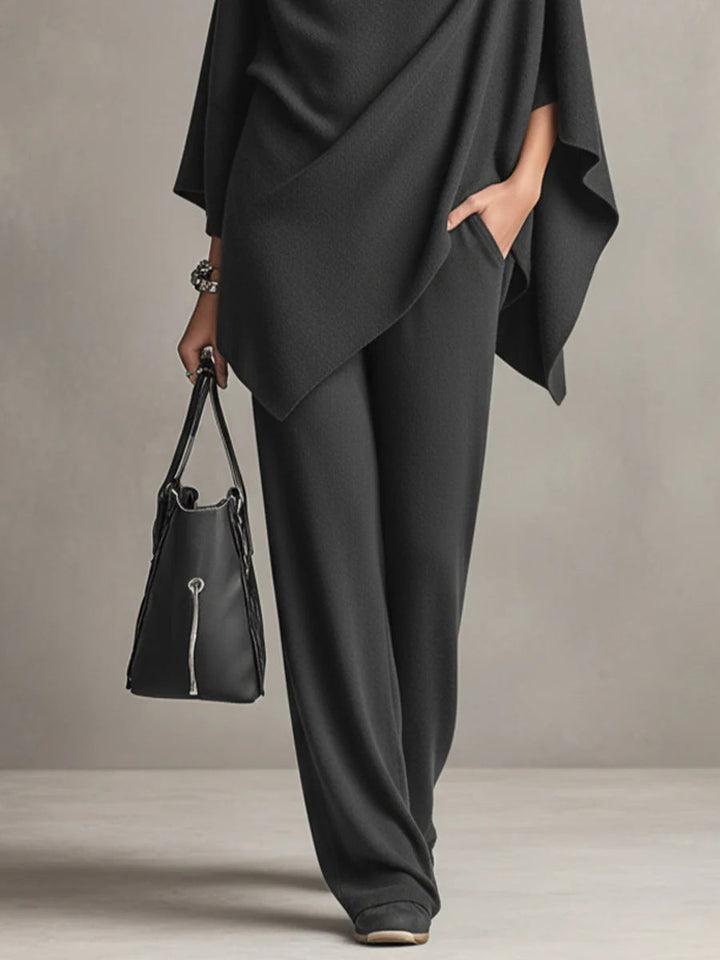 Claudia | Elegant Drape Two-Piece Set