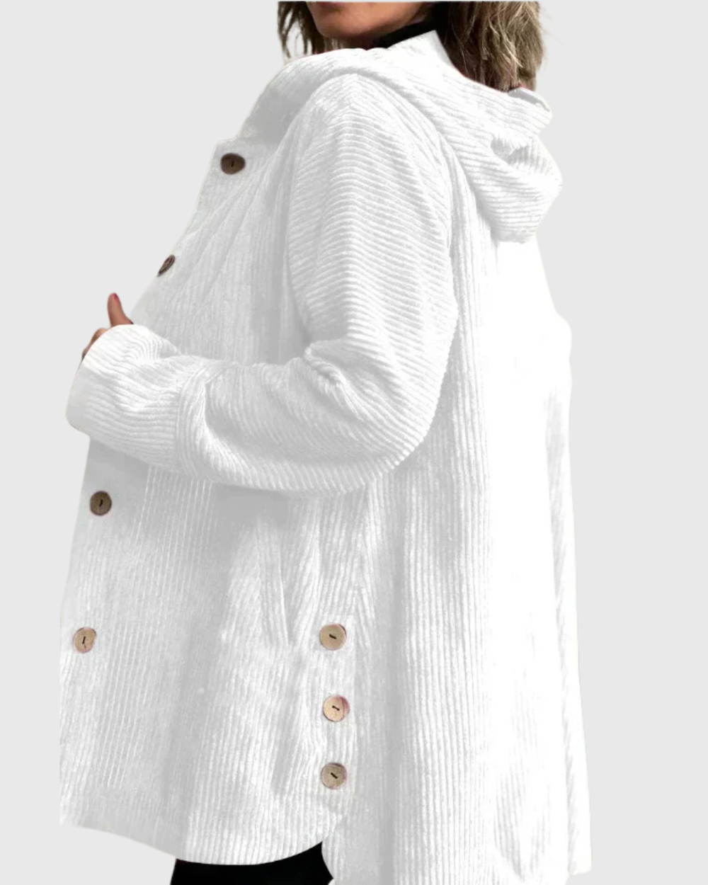 Renee | Corduroy Hooded Jacket