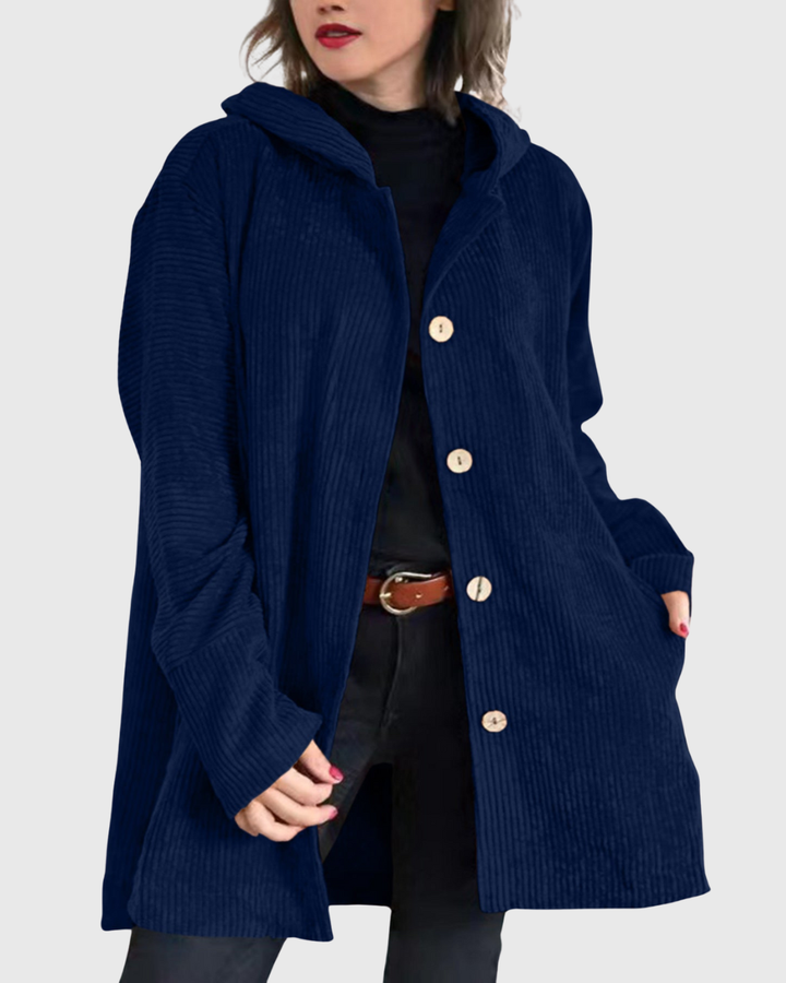 Renee | Corduroy Hooded Jacket