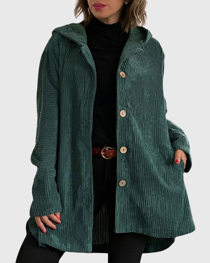 Renee | Corduroy Hooded Jacket
