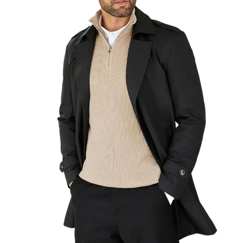 Luca | Ribbed Half-Zip Sweater