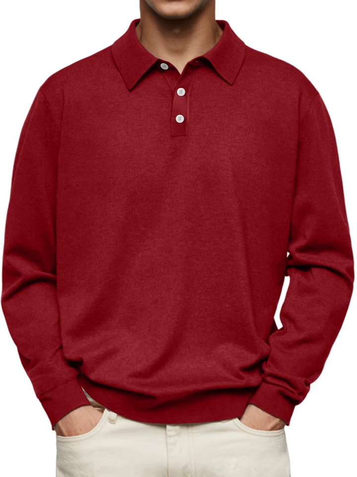 Ethan | Long Sleeve Polo