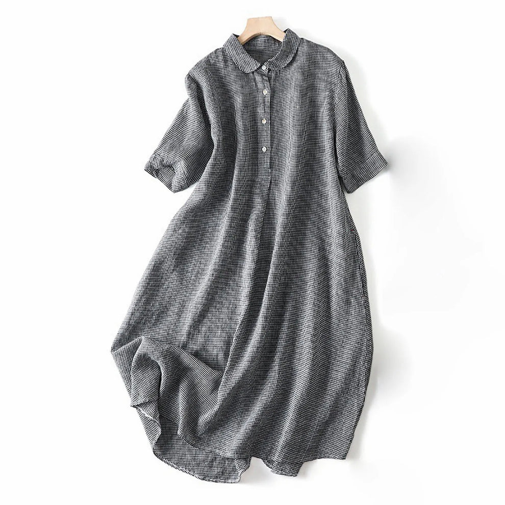 Rosalie | Checked Maxi Dress