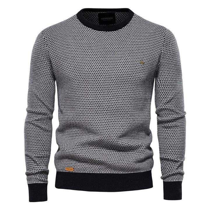 Levi | Sweater with Checkered Pattern