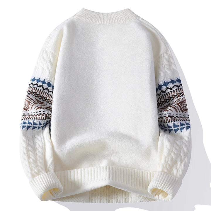Sebas | Nordic Textured Winter Sweater