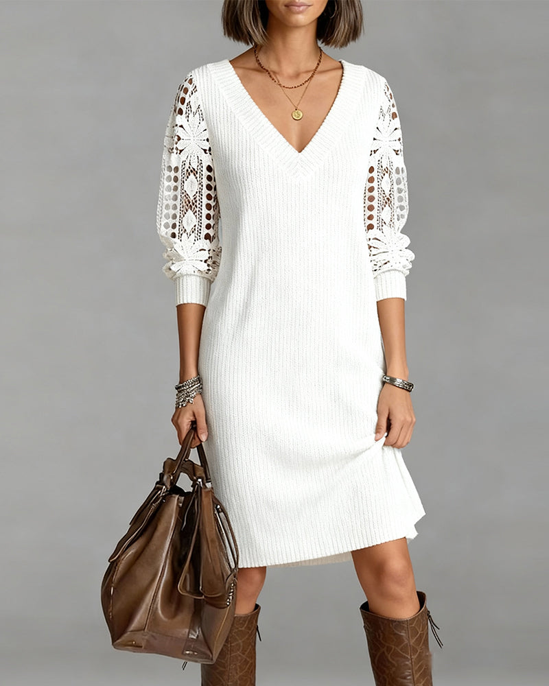 Brielle | V-Neck Lace Dress