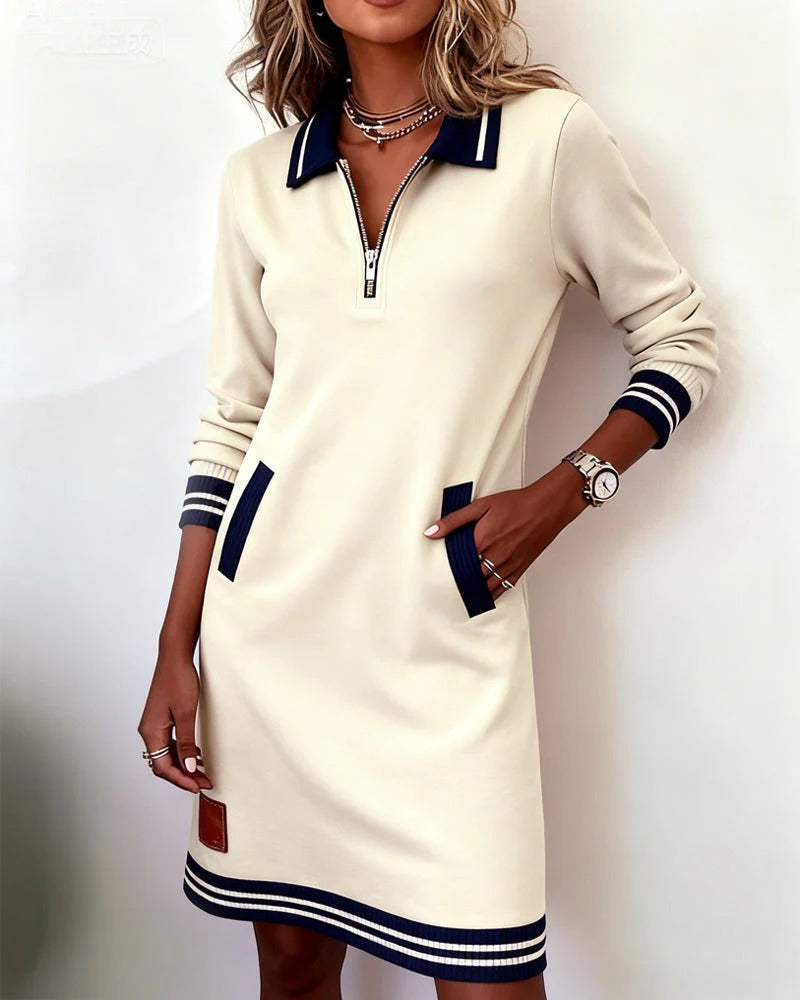 Sophie | Chic Long Sleeve Cotton Dress